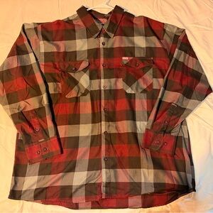 DIXXON Red and Black Flannel Shirt